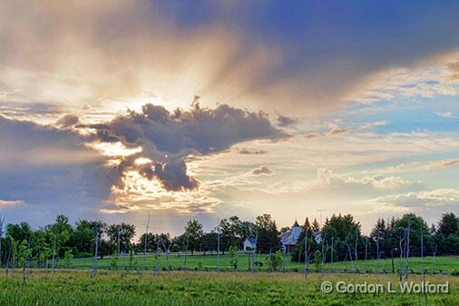 Sunray Clouds_24690-1.jpg - Photographed at Lombardy, Ontario, Canada.